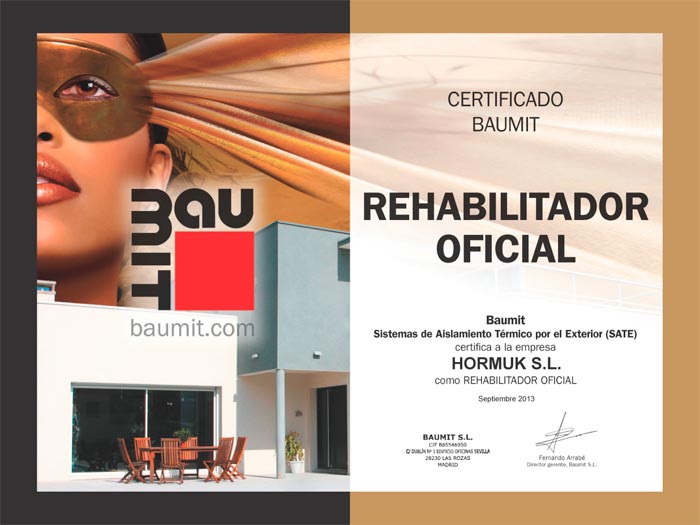 Certificado SATE Baumit